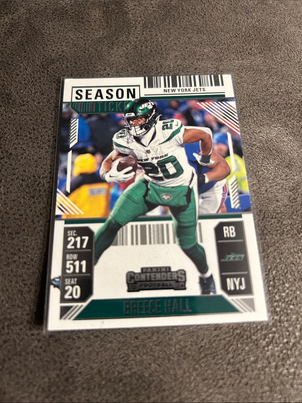 2024 Panini Contenders - Season Ticket Breece Hall #76